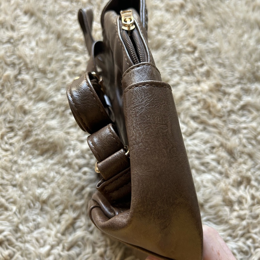 Brown Braided Women's Backpack - image 2